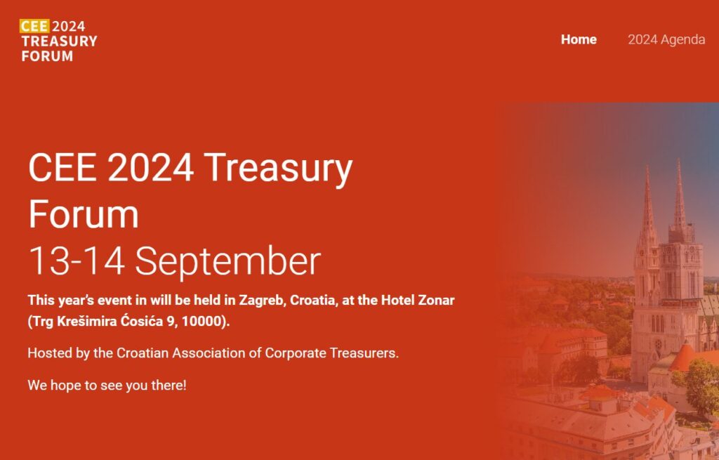 CEE 2024 Treasury forum Zahreb – PROGRAM